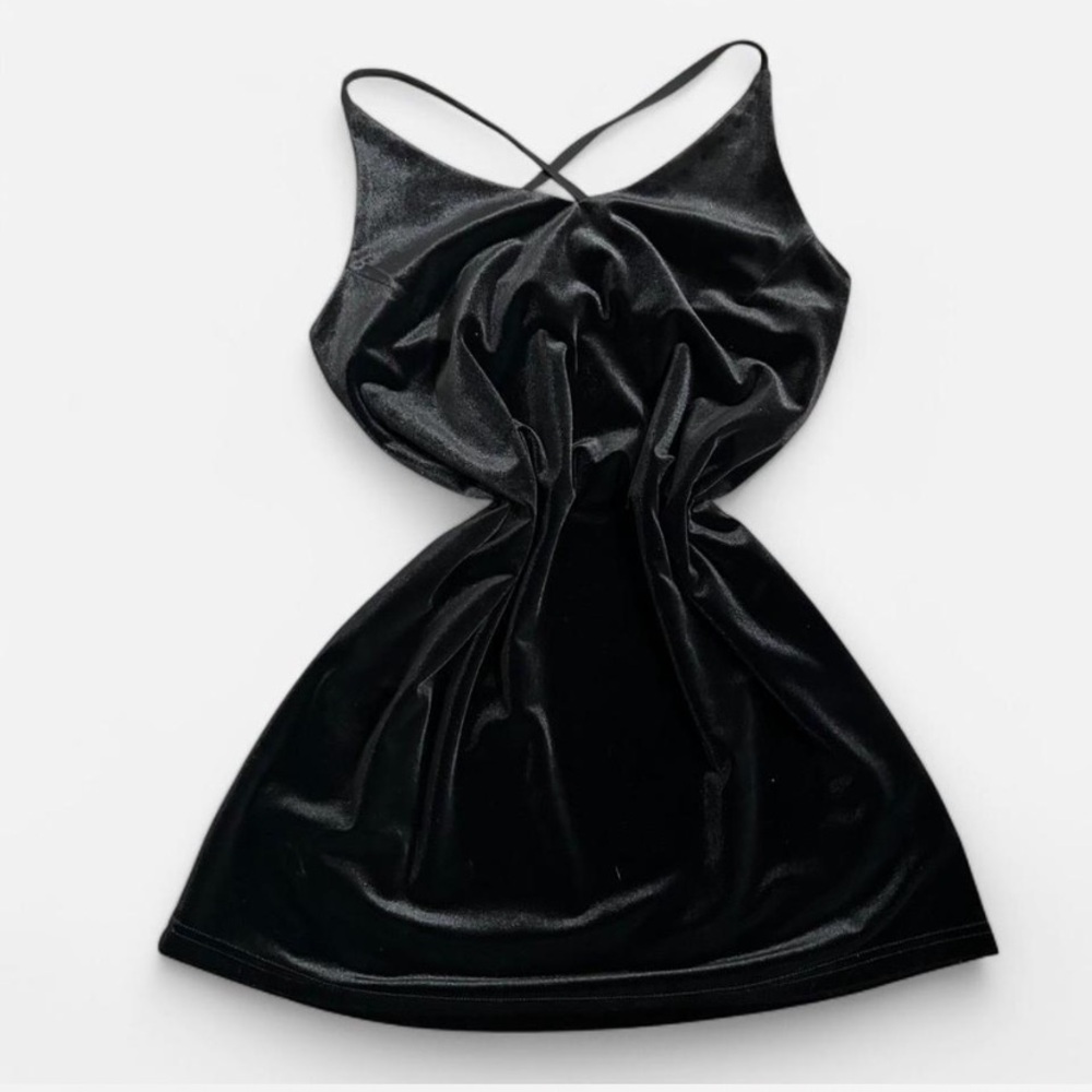 Eight Paris x Nasty Gal “Touch Base” velvet mini dress